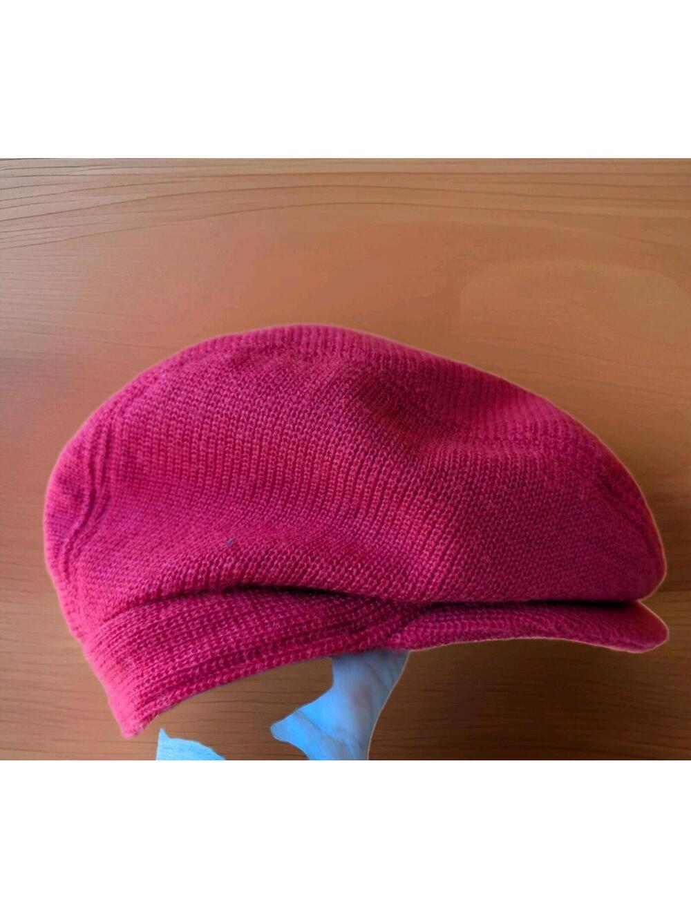Preston & York Red Newsboy Cap Ivy Driving Hat Acrylic Lined Made in Philippines